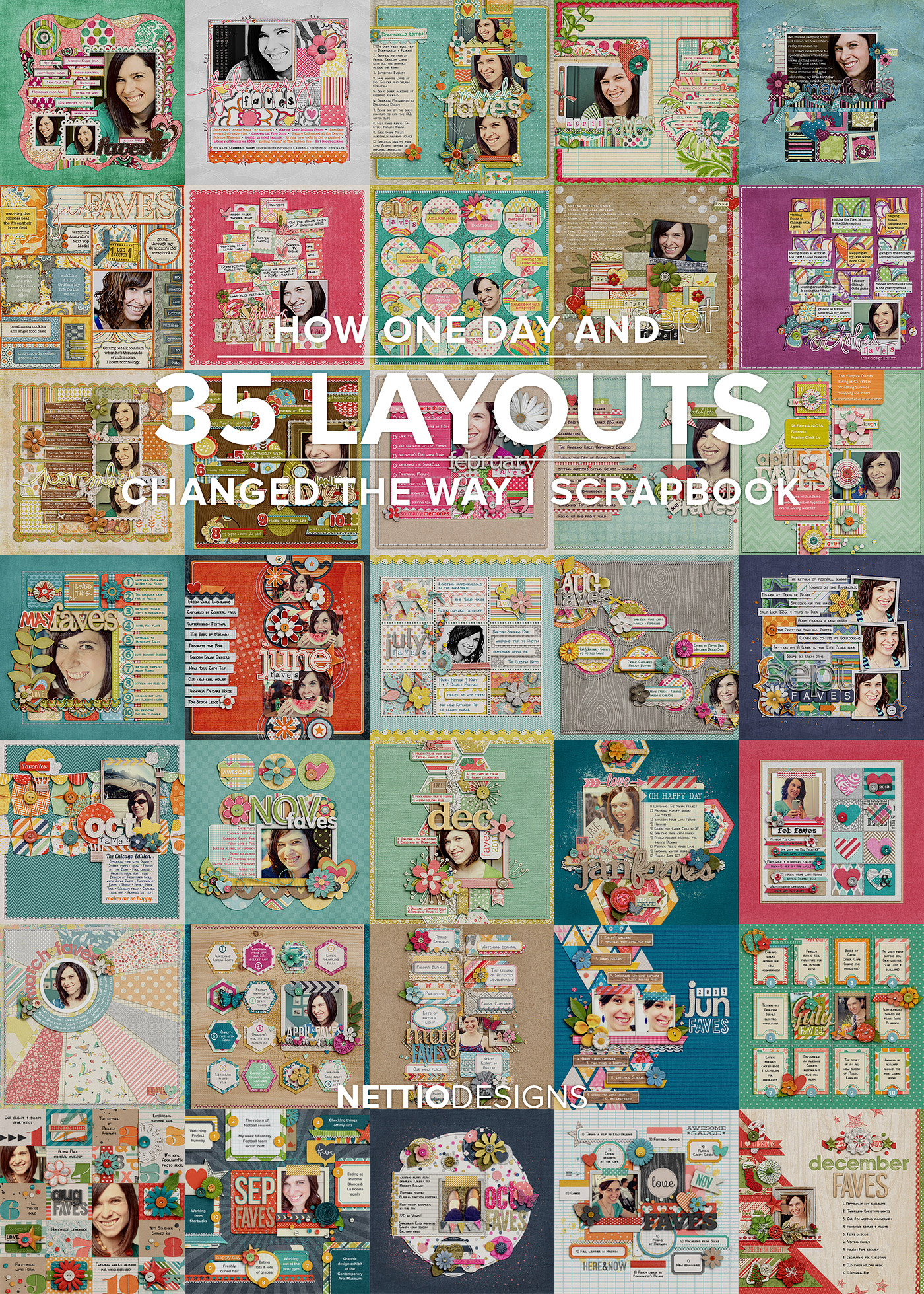 How One Day and 35 Layouts Changed the Way I Scrapbook